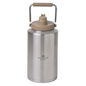 アレジア アイスコンテナ ジャグ アウトドア 3.5L ステンレス キャンプ 氷入れ AR-VICB35SB サンドベージュ