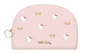 化妆包 Hello Kitty凯蒂猫 圆形 Sanrio三丽鸥