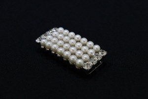 【 帯留め 】 スワロフスキー パール  (1173-1043-010)
