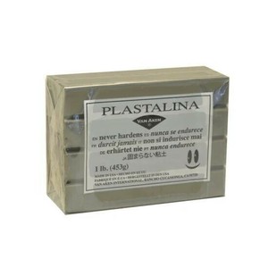 MODELING CLAY(モデリングクレイ)　PLASTALINA(プラスタリーナ)　粘土　グレイ　1Pound
