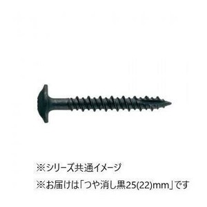 造作ねじ 板金用 板金ビス ハイ&ロー シンワッシャー つや消し黒 25(22) 470本入 718425K