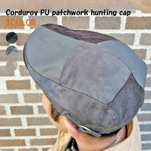 Flat Cap Patchwork Corduroy Ladies' Men's Autumn/Winter