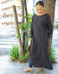 インドコットン手刺繍・2WAYカフタンワンピ