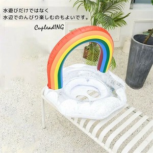 ≪予約商品≫早い者勝ち 浮き輪 虹座輪 水泳輪 写真撮影道具 子供用 足入れ 座付き 救命輪 子供のおもちゃ