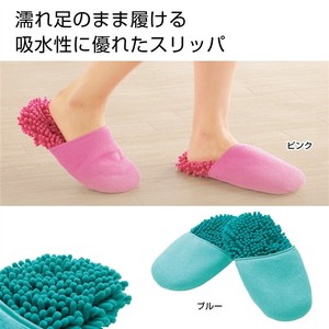 超吸水！もこもこバススリッパ1足
