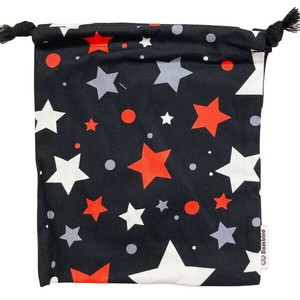 Pouch Star Stars black Drawstring Bag Small Case