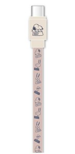 ピーナッツ PD60W対応 USB2.0 Type-Cケーブル ピンク スヌーピー SNGG-44PK