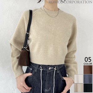 Sweater/Knitwear Raglan Sleeve Knit Tops [2024 NEW]