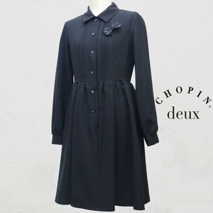 長袖ピンタックシャツワンピース