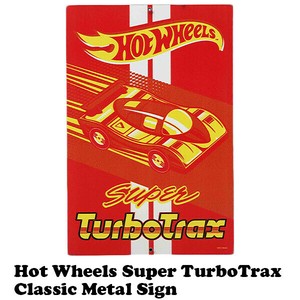メタルサイン Hot Wheels Super TurboTrax  【ホットウィール 看板】