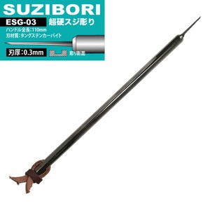 日本製 made in japan アイガー超鋼スジボリ0.3mm ESG—03