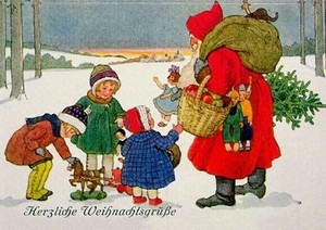 クリスマス 　ドイツ製　グリーティングカード