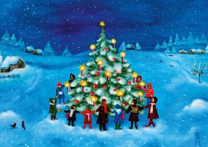 クリスマス 　ドイツ製　グリーティングカード