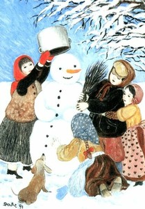 クリスマス 　ドイツ製　グリーティングカード