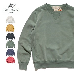 レミ レリーフ【REMI RELIEF】SP加工裏毛クルー(無地) スウェット ダメージ トレーナー トップス 日本製
