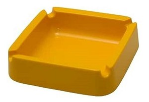 ENTEC　エンテック　A-270Y  カラー灰皿(角)  黄