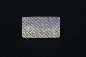 【 帯留め 】 チェックボーダ－ 金台パ－プル (1173-1852-010)