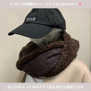 Snood Fluffy Ladies fashion Cotton [2024 A/W]