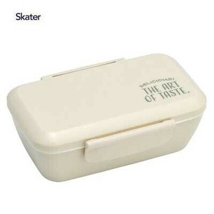 Bento Box Beige Lunch Box Muted Colors Skater Antibacterial 530ml