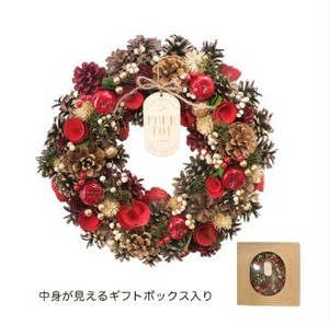 【クリスマス】【リース】CM1611-A　CMナチュラルリースL
