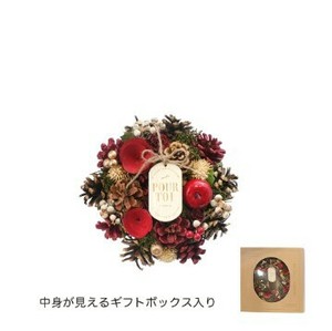 【クリスマス】【リース】CM1611-D　CMナチュラルリースSS