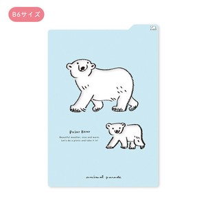 Writing Material B6 Size Spring Polar Bears Made in Japan