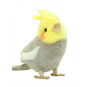 吉徳　ことりのね　ぬいぐるみ　オカメインコ　グレー　180097