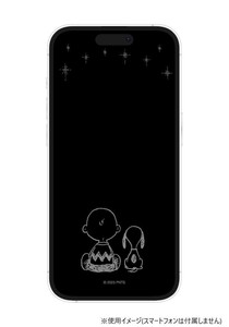 ピーナッツ iPhone 14Pro対応ガラススクリーンプロテクター 星空 SNG-747C