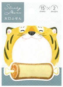 【2024新作】【アニマルモチーフ】大口付箋　とら　DM038-16