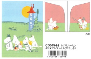 【2024秋冬新作】【北欧雑貨】【ムーミン】A5ダブルファイル　やしき　CD045-92