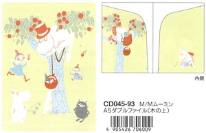 【2024秋冬新作】【北欧雑貨】【ムーミン】A5ダブルファイル　木の上　CD045-93