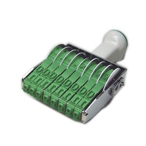 テクノタッチ回転印 欧文8連(明朝体) 1号 TK-018