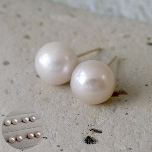 Pierced Earringss Lavender Pink Stainless Steel 10mm Made in Japan