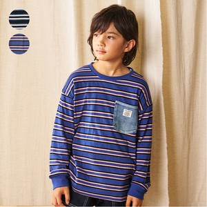Kids' 3/4 Sleeve T-shirt Long T-shirt Pocket 100% Cotton