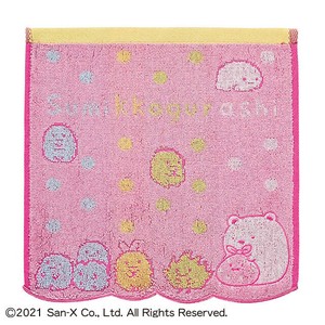 【特価品】すみっコぐらし カラフルドットしろくま ミニタオル