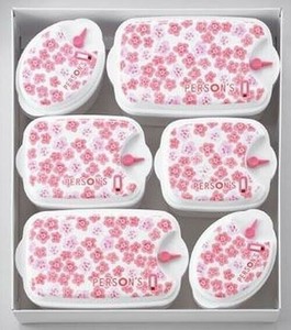 パーソンズフローラル　電子レンジ容器　6pcs FL-205