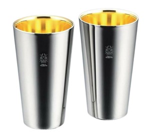 18-8ステンレスW構造タンブラー2PC(内面24金メッキ) TM-033 0233019