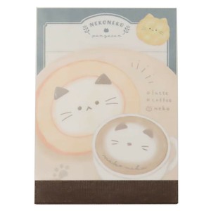 【メモ帳】ねこねこ ダイカットミニミニメモ ねこねこカフェ
