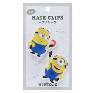 【ヘアアクセサリー】怪盗グルーのミニオン超変身 マットヘアクリップ 2個セット ミニオン