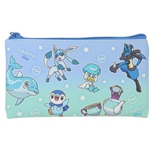 【ペンケース】ポケットモンスター フラットマルチポーチ グラデーション ブルー＆ミント