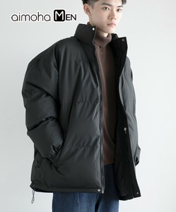 《 aimoha MEN 》シンプルエコダウン アウター 中綿 フェイクダウン ジャケット メンズ ユニセックス