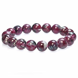 Gemstone Bracelet Ruby Natural Stone 11mm