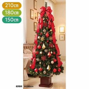 スクエアベース スリムツリーセット レッド