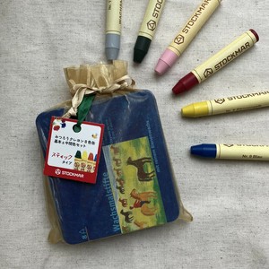 みつろうスティッククレヨン8色缶　基本色＆中間色セット【子ども】【ギフト】【シュトックマー】