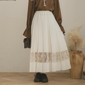 Skirt Lace Pleated Skirt [A/W NEW]