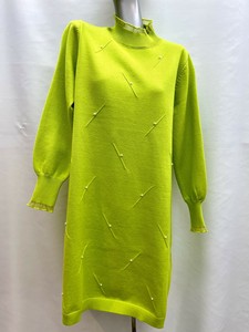 Sweater/Knitwear Pearl Tunic Bottle Neck [A/W]