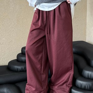 u25663 レディース ボトムス ロング丈 ハイウエスト カジュアル ズボン ワイドパンツ