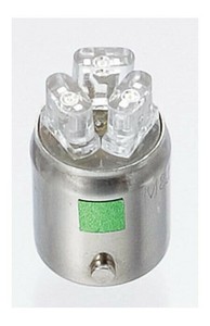 M&Hマツシマ Lビーム(1個) 12v BA9S ホワイト 3LED 拡散タイプ L703F WH