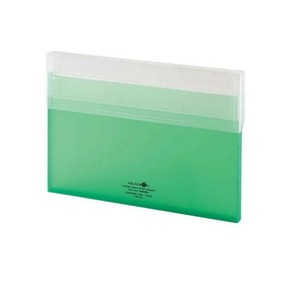 LIHIT LAB.(リヒトラブ)　AQUA DROPs(アクアドロップス)　コングレスケース　A4　薄型　黄緑　A-5035-6