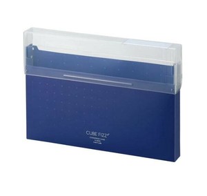 LIHIT LAB.(リヒトラブ)　CUBE FIZZ　コングレスケース　A4　ネイビー　A-6024-11